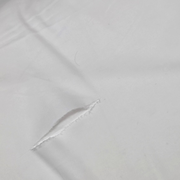 QUINCE Organic Brushed Cotton Duvet Cover Set Full/Queen White 4288 - Picture 10 of 11